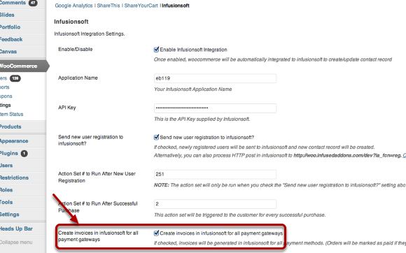 Allowing other Woocommerce Payment Gateways to Integrate with Infusionsoft