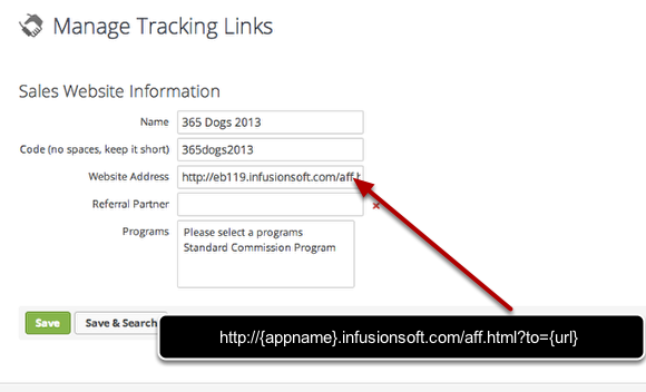 2. Setup the tracking link
