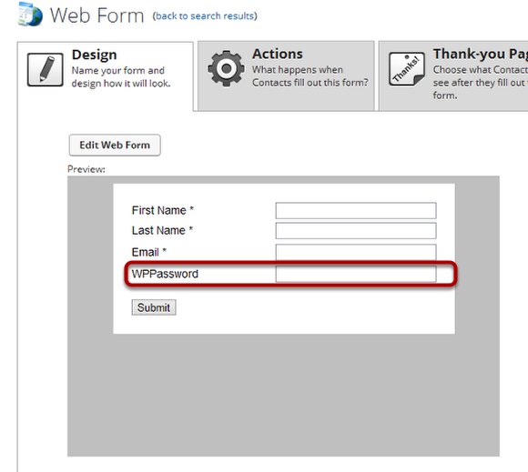 3-A. Create the Infusionsoft Web Form (with Password Field)